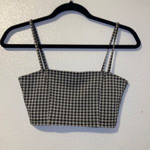 H&M plaid crop top